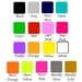 3 Sheets of 44 Chevron Nail Decals (You Pick the Colors) Now in Neon Colors
