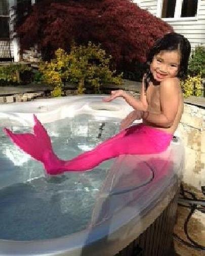 Mermaid Swim Tail with Fin for Toddlers