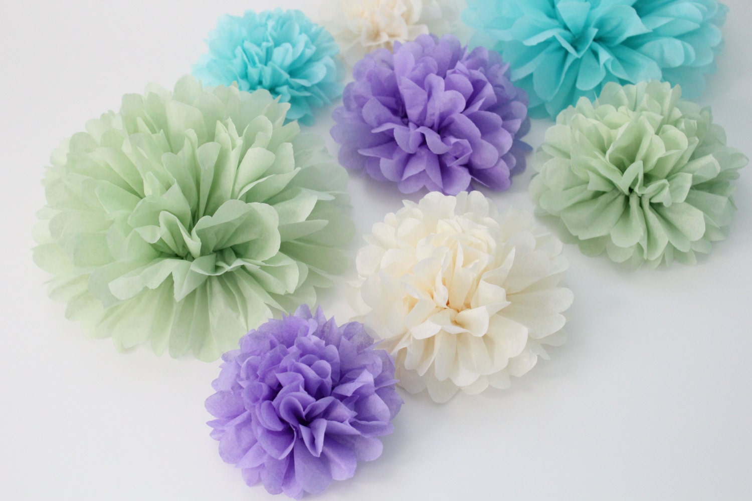 Wedding Centerpiece Kit ..20 Paper Flowers (Pick your Colors) Wedding reception, birthday party, baby shower decorations Il_170x135