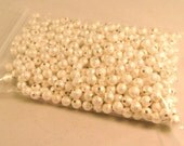 DESTASH- 8mm Silver Plated Stardust Beads