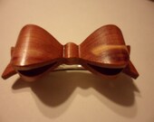 Small Cedar Bow Barrettes