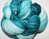 Teals: Full Gradient Superwash Divine MCN fingering