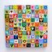100 HEARTS love art mixed media hearts ORIGINAL art by Elizabeth Rosen