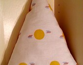 13" Triangle Handprinted Pillow (Sunrise/ Sunset)