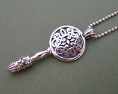 sterling silver key pendant