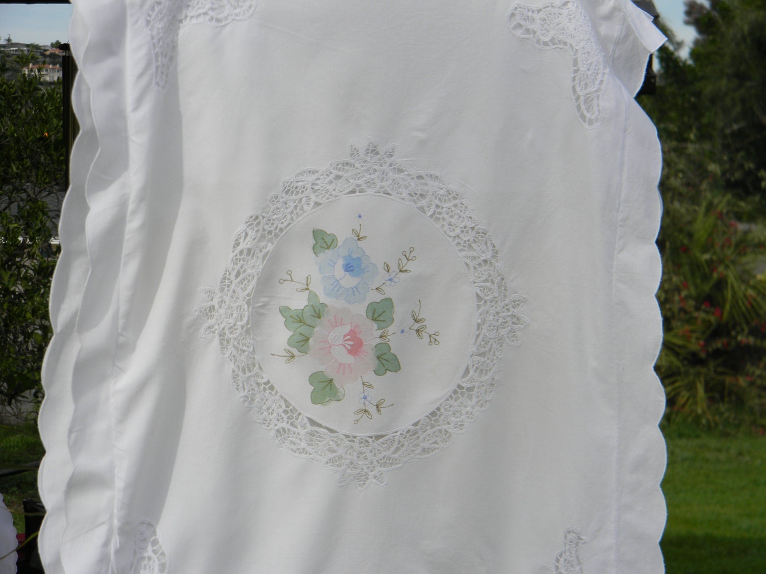 pair of shabby chic pillow shams with by vintagefinesandlinen pair of shabby chic pillow shams with by vintagefinesandlinen