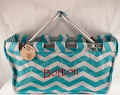 Personalized Market Tote Chevron