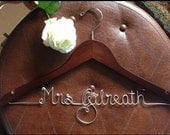 7 dollars off TODAY ONLY Personalized wedding dress hanger, bride hanger, wedding dress hanger, bridesmaid, gift