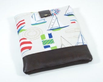 iPad Case. iPad Sleeve. Sailboats