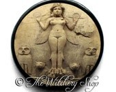 Inanna Goddess - Talisman Amulet  Pendant Tile - Witch Wiccan Pagan