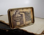 Still Belt Buckle - Antique Print Home Brew Distilling Apparatus Belt Buckle - Bootleg - Moonshine