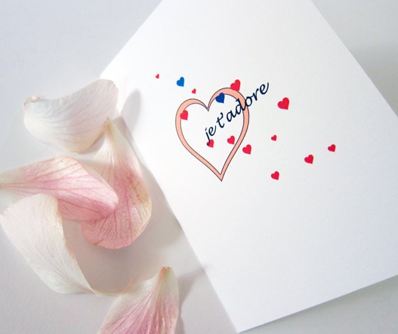 Je t'adore  Greeting Card Fine Art Print Mother's Day