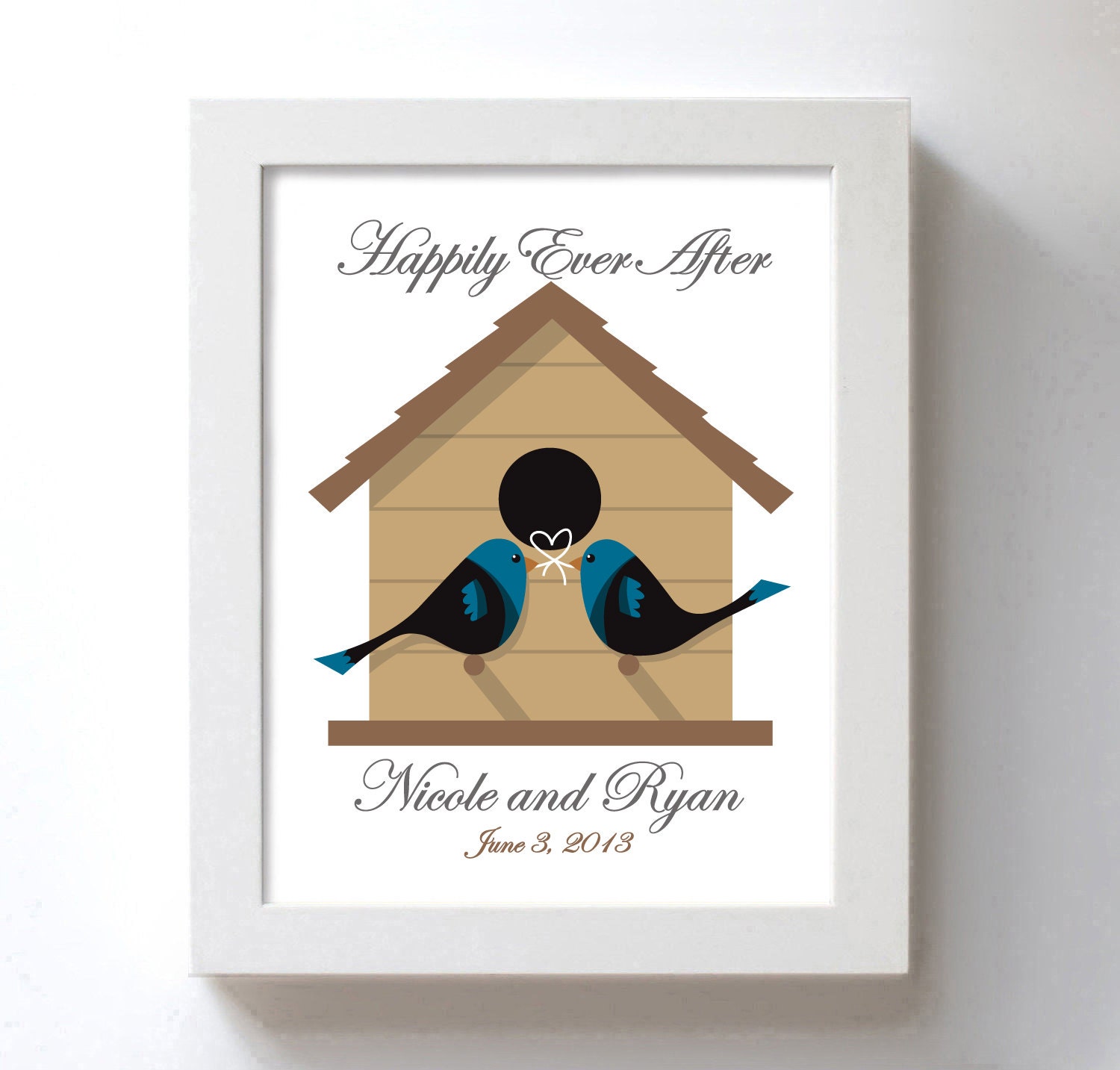 Personalized Wedding Gifts - Engagement Gift - Unique Wedding Gift - Gifts for Couples - Lovebirds