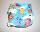 One Size Bright Vintage Care Bear Pocket Diaper