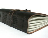 Leather Journal, Dark Brown, Hand-Bound 4.5 x 6 Journal by The Orange Windmill on Etsy