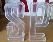 Clear acrylic salt and pepper shakers