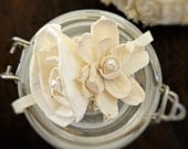 Ivory Wedding Corsage Made to Order- Mother of the Bride, Wedding Party Flowers, Rustic Wedding, Sola Flowers