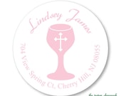 Chalice - Personalized Labels, Round Address Labels, Gift tags Il_170x135