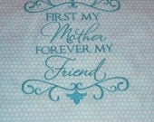 Machine Embroidery, Handmade, Supplies, Mother's Day Gift,    Machine Embroidery Saying, Mother,