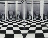 Art Deco architecture geometric bathroom special effects