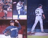 Custom Collage Painting - Oil Portrait - Baseball Themed - 24x30