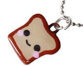 Kawaii Toast Necklace Polymer Clay