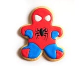 Spiderman Superhero Sugar Cookies