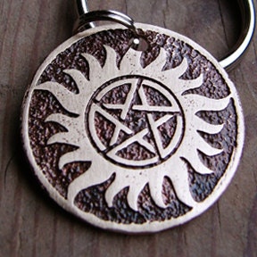 Supernatural Tattoo, Anti Possession, Protection, Dog Tag, Custom Pet Tag