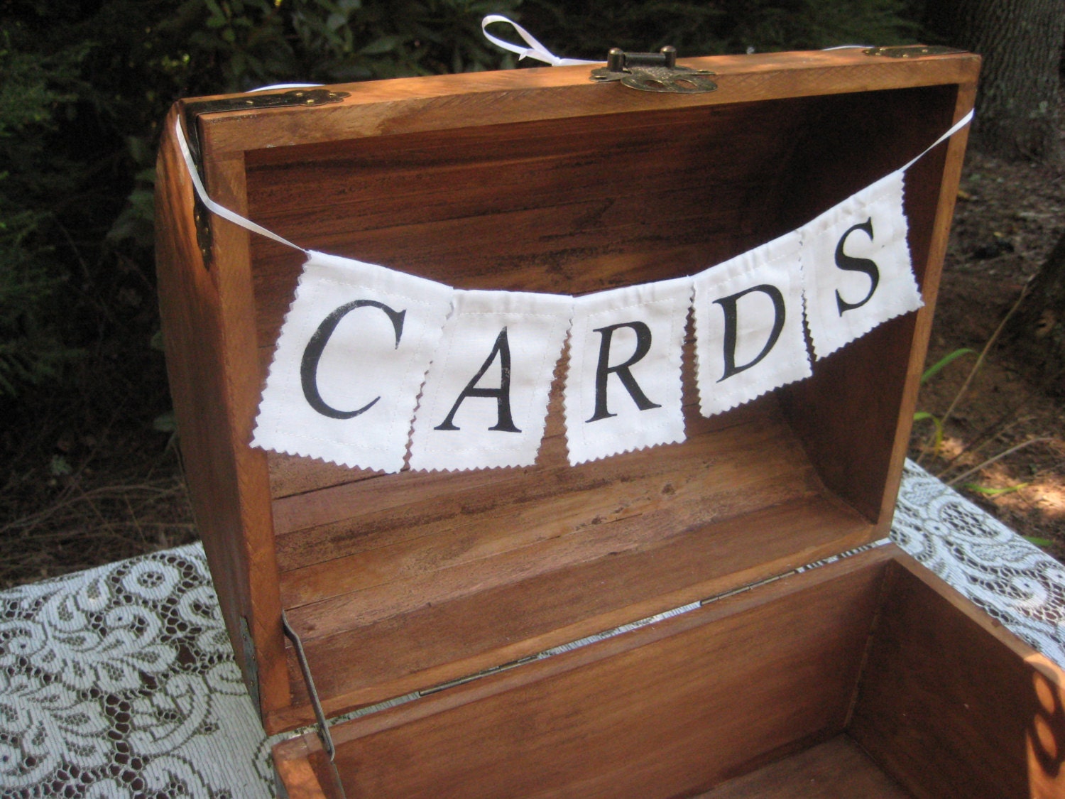 Large Card Box Rustic Wedding Decor Trunk Chest