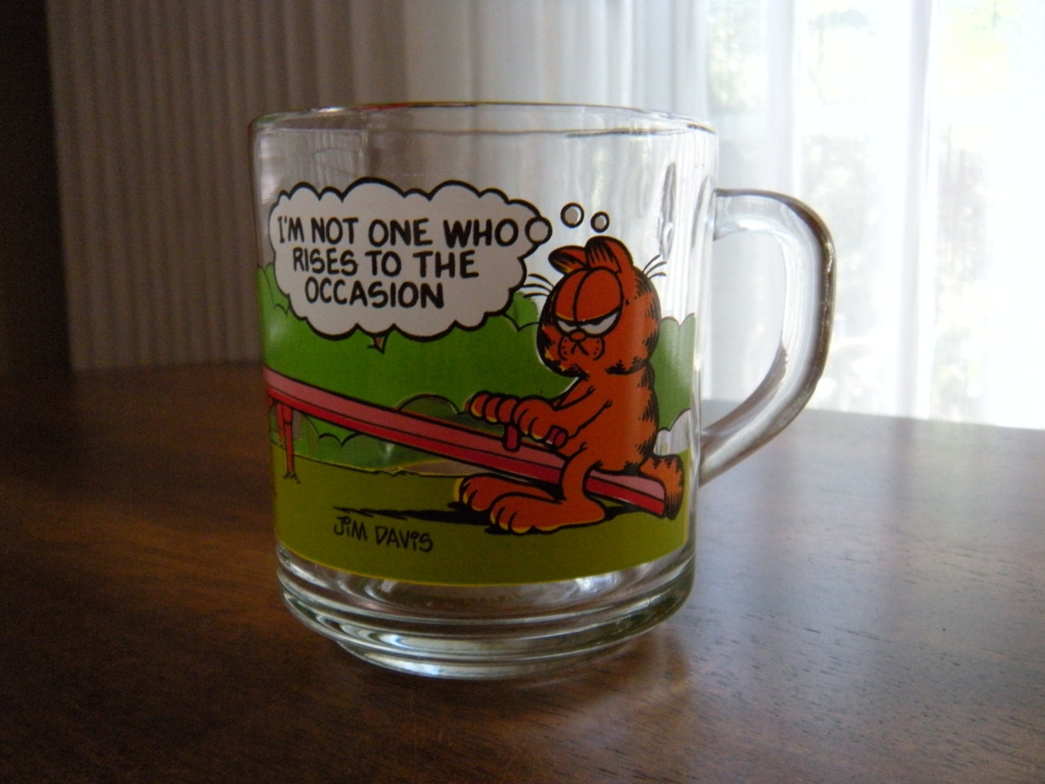 mcdonalds cup vintage Glass  Etsy Garfield/McDonalds Vintage on aprilleialoha by Mug