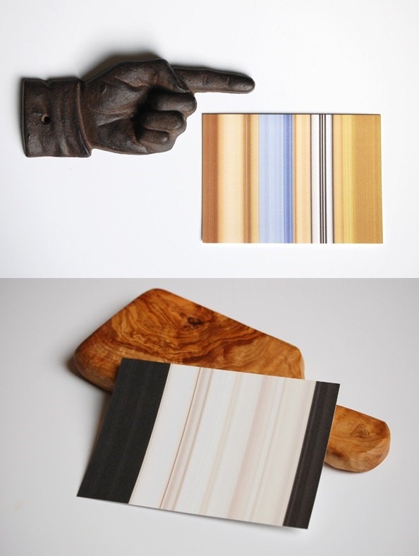 Suite of handmade social stationery: 12 folded cards and envelopes, A6 standard - 4.75 in. x 6.5 in.