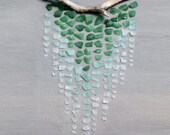 Sea Glass & Driftwood Mobile - Ombre RESERVED for denicejv