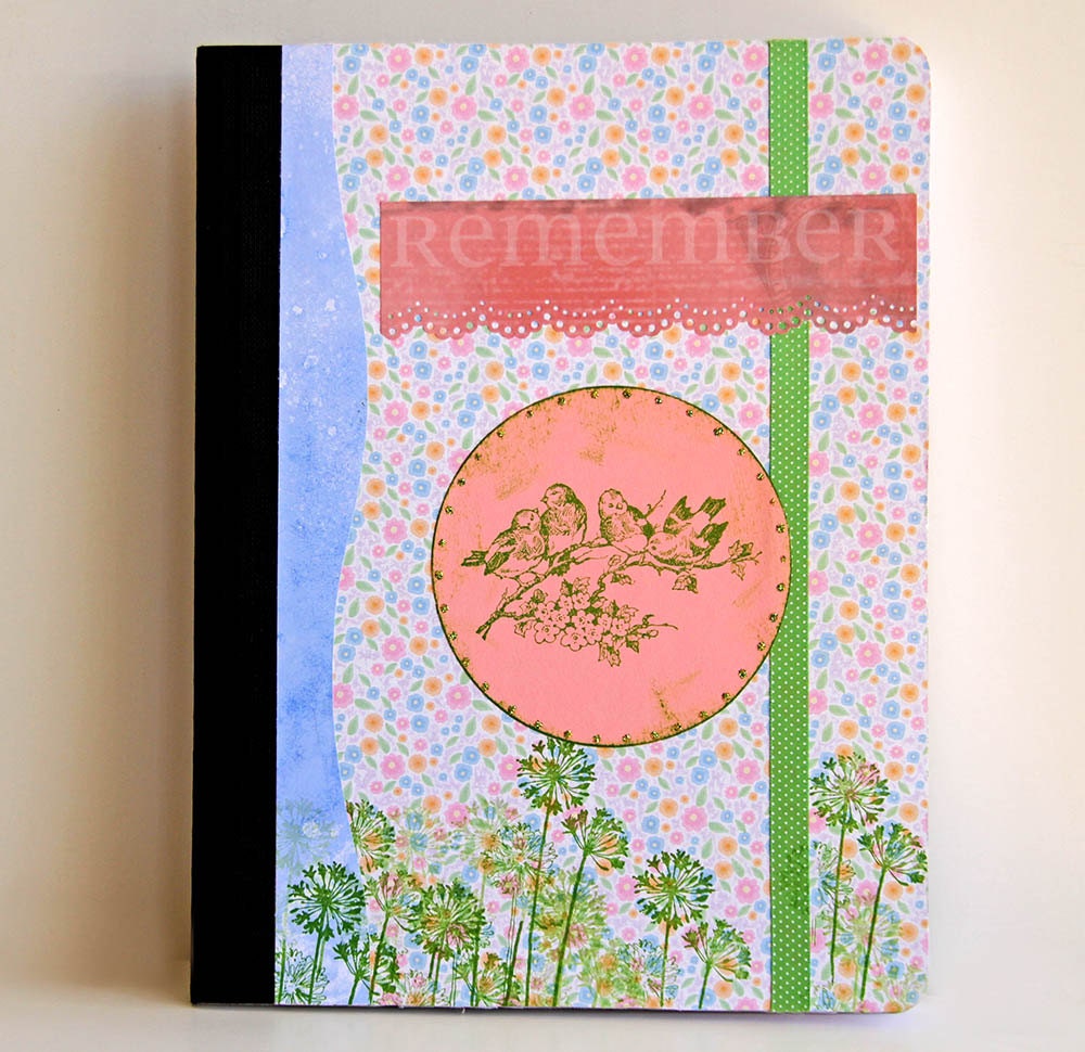 Remember Altered Journal Notebook - Mother's Day Gift
