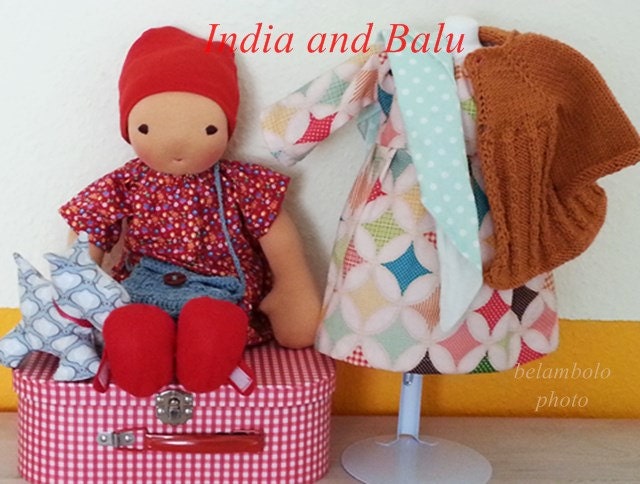 handmade doll girl  "India" from belambolo - 45cm / 18 "