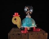 Upcycled Vintage Fisher Price Pull Toy Lamp
