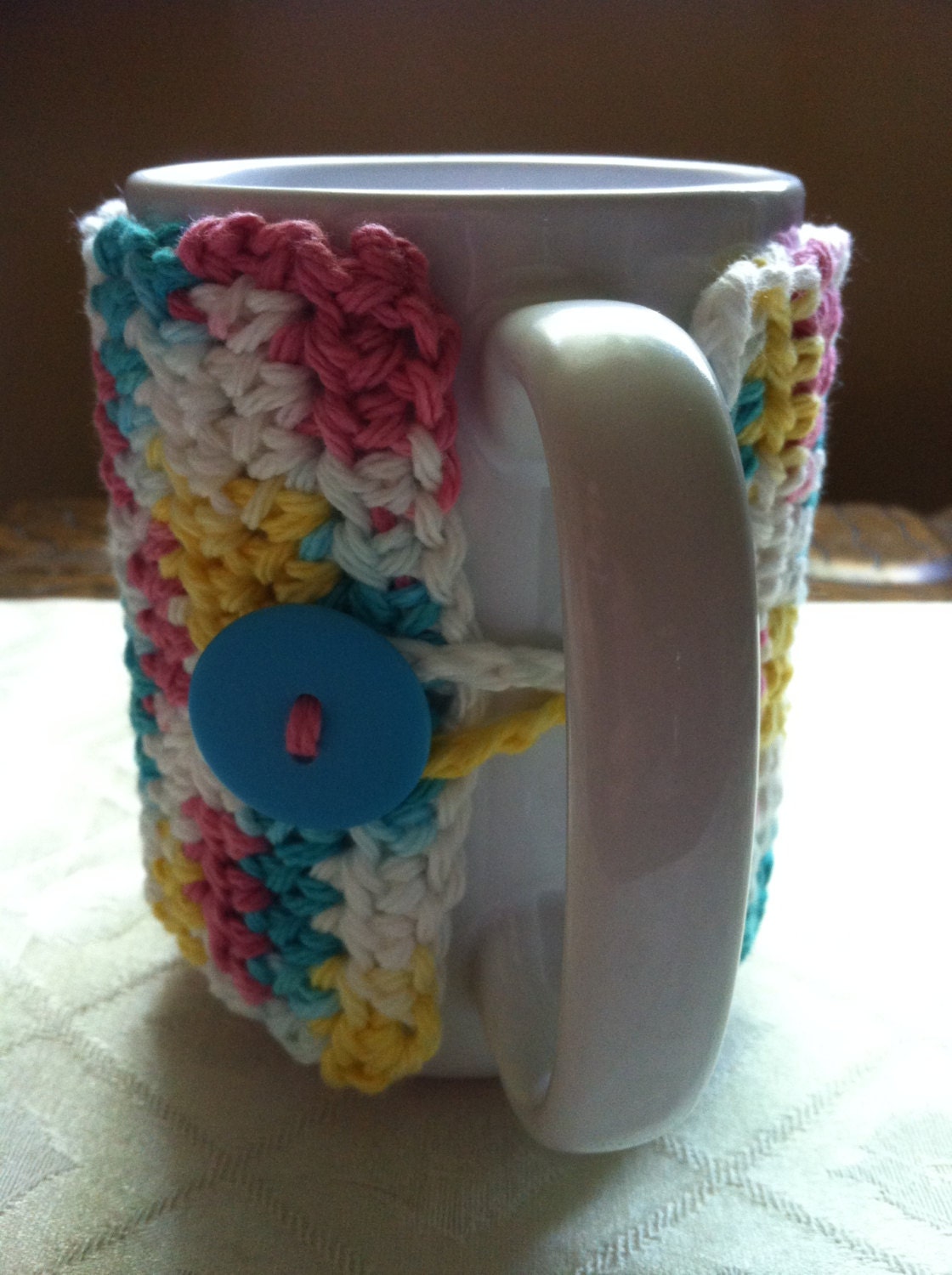 100% Cotton Crochet Coffee Cup Cozy