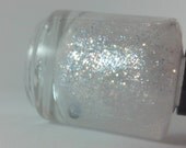 Melt - Nail Polish - Handmade Nail Polish - Glitter Nail Polish - White - Irradescent Glitter - Nail Lacquer - Wedding