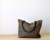 Zip Tote Screen Printed Linen