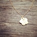 Flower Girl Necklace - 14K Gold Filled Flower Initial Necklace - All 14k Gold Filled - Any time Necklace - Personalization Gift