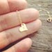 Dainty Gold Filled Heart Initial Necklace - Personalized Gift, Everyday jewelry