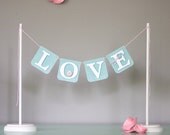 Paper Banner w/ Stand "Love" - Banner, Garland, Banner Stand