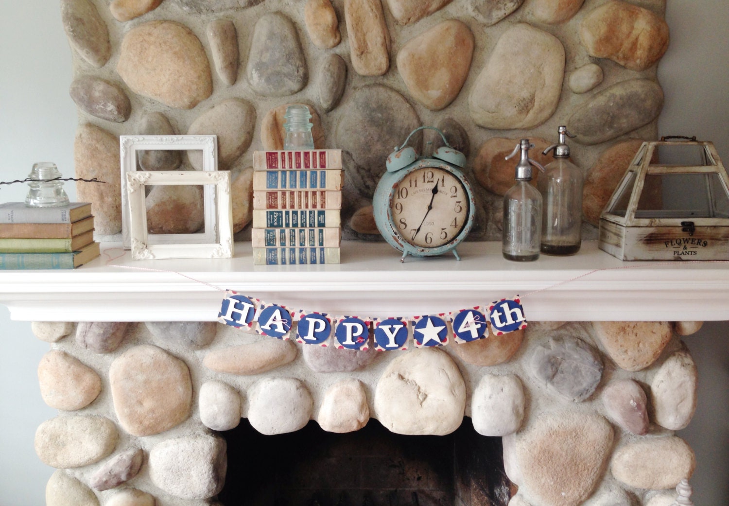 Fourth of July Mini Paper Banner - Paper Banner, Garland, Patriotic, Banner, 4th of July