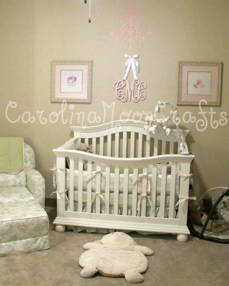Wooden Monogram for Nursery or Child's Room Wall Decor