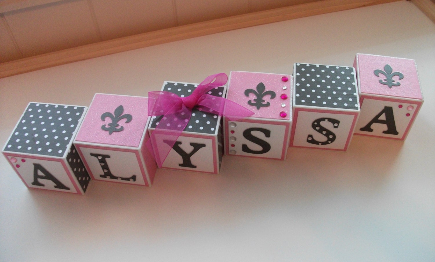 Girl Wooden Name Block Set