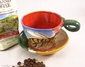 Honey Bee Mug and Saucer Set