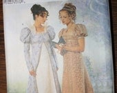 Regency Jane Austen Gown Pattern Butterick 6630 - New and Uncut - Sizes 18-22