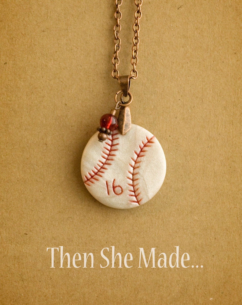 Personalized Baseball Pendant