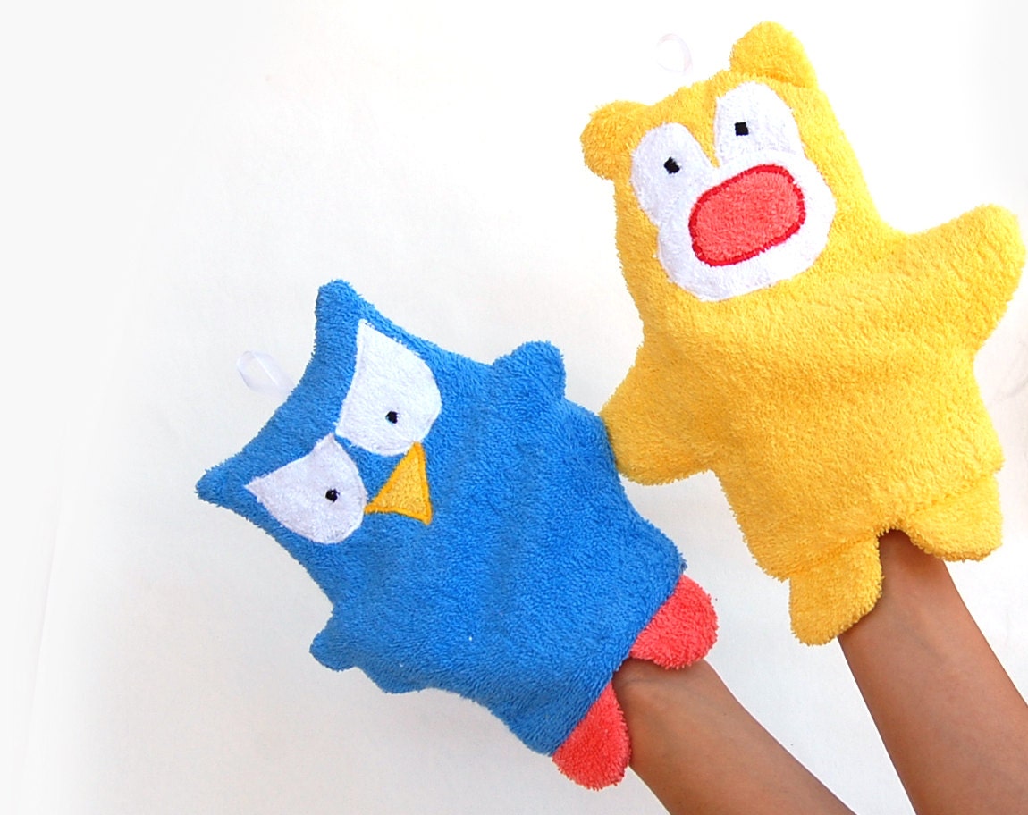 Baby Wash Cloth Animals Set 2