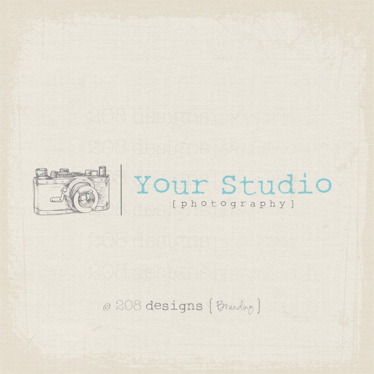 Premade Logo and Watermark - Photography - Vintage Camera (1260)