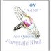 Fairytale Ring, Ice Queen Ring, Silver, Filligree, AB Aurora Borealis Gemstone - Sale now half price